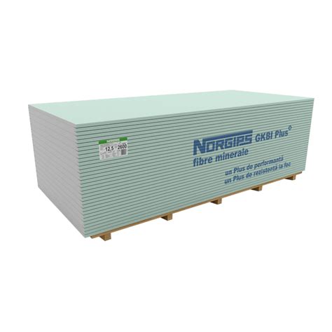 Placa Gips Carton Norgips GKBI Plus 12 5 X 2600 X 1200 Mm Bricosteel Ro