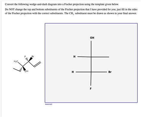 Solved Convert The Following Wedge And Dash Diagram Into Fischer