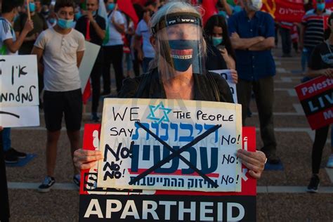 Thousands Protest Against Israels Annexation Plan In Tel Aviv