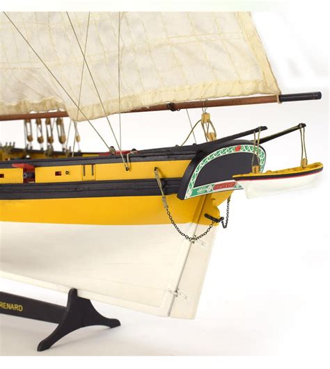 Maquette Bateau Bois Cotre Corsaire Français Le Renard 1 50