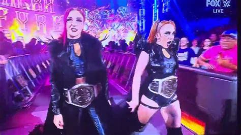 Alba Fyre And Isla Dawn 5th Entrance As The Nxt Womens Tag Team