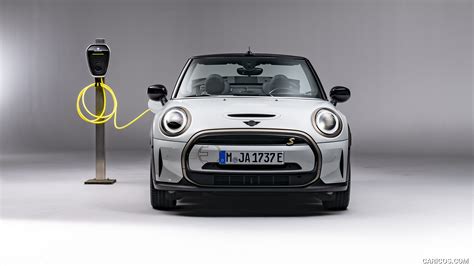 Mini Cooper Se Convertible Color White Silver Front Caricos