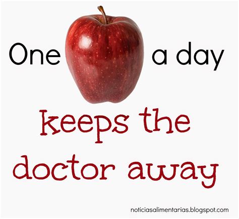 ¡a Comerse El Mundo One Apple A Day Keeps The Doctor Away