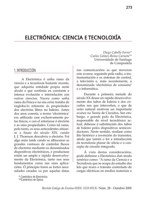 PDF Electrónica Ciencia e Tecnoloxía