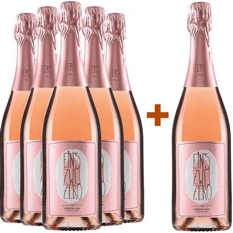 Johannes Leitz 5 1 Paket EINS ZWEI ZERO Sparkling Rosé entalkoholisiert