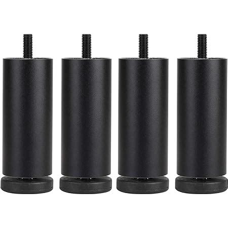 Amazon Dnyta 4Pcs 8 Inch Furniture Legs Black Adjustable Metal