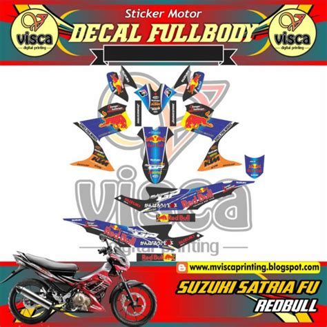 Jual STICKER DECAL FULL BODY SUZUKI SATRIA FU BARONG RED BULL KTM