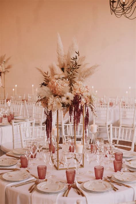 ALEXIANE HAMED Wedding Floral Centerpieces Boho Wedding Boho