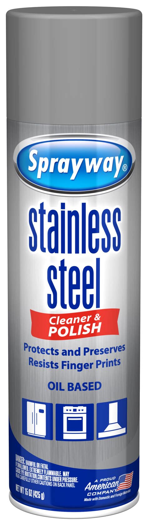 Sprayway Stainless Steel Cleaner And Polish Ounce Walmart