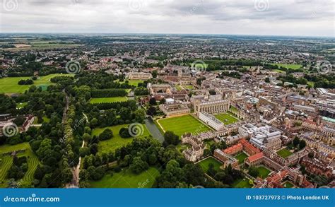 Aerial View of Cambridge University Stock Image - Image of ...