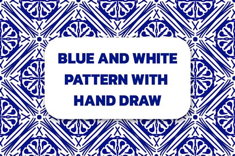 Blue and White Pattern Graphic by Axmillustrator · Creative Fabrica