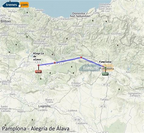 Trenes Pamplona Alegría de Álava baratos billetes desde 6 30