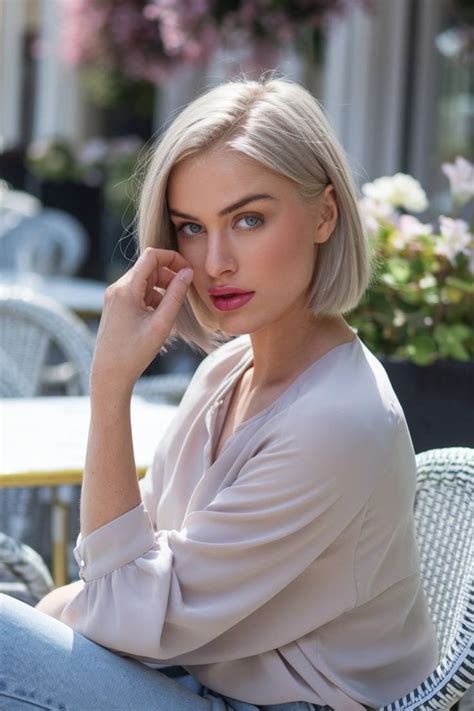 Fresh And Chic Short Hair With Blonde Hair That Shines Bright In