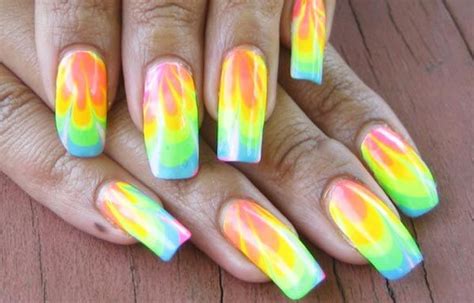 Dise Os De U As Con Agua U Asdecoradas Club Neon Nail Art Designs