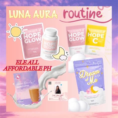 COD ONHAND LUNA AURA Hope Glow Glutathione Capsule 30 Capsules