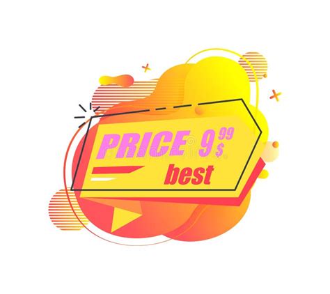 Best Price Banner With Stated Price Clearance Stock Vector