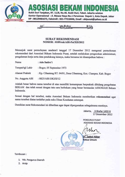 Contoh Surat Permohonan Rekomendasi Ke Dinas Kesehatan Delinewstv