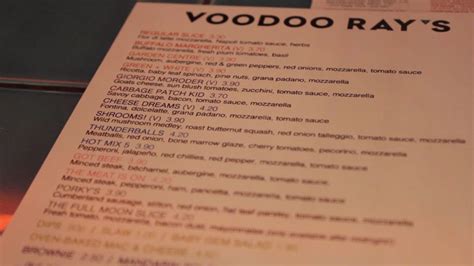 Menu At Voodoo Rays Food Hunter Voodoo Food