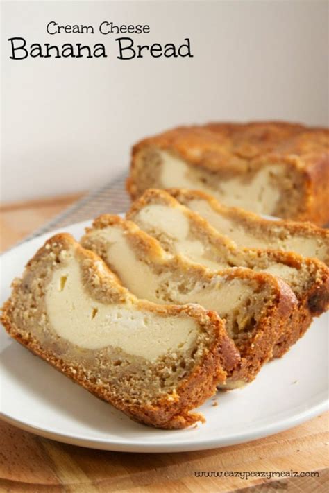 Cream Cheese Banana Bread - Easy Peasy Meals