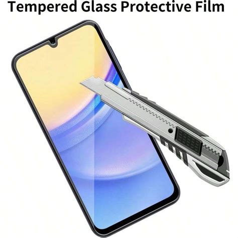 4 Packungen Glas Bildschirmschutz kompatibel für Galaxy A15 5G 9H