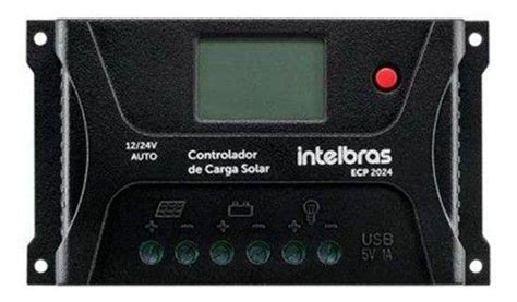 Controlador De Carga 20A PWM Intelbras ECP 2024 P Energia Solar Off