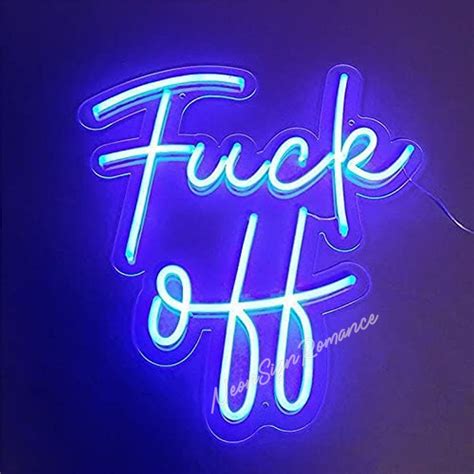 Fuck Off Custom Neon Sign丨neon Sign Fuck Off丨neon Lights For Etsy Uk