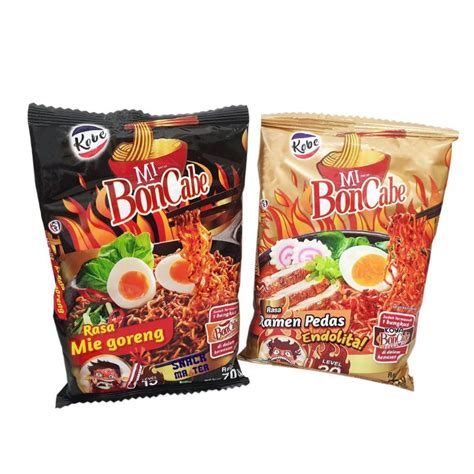 Jual Mie Goreng Boncabe Level 15 Dan Mie Ramen Pedas Bon Cabe Level 30