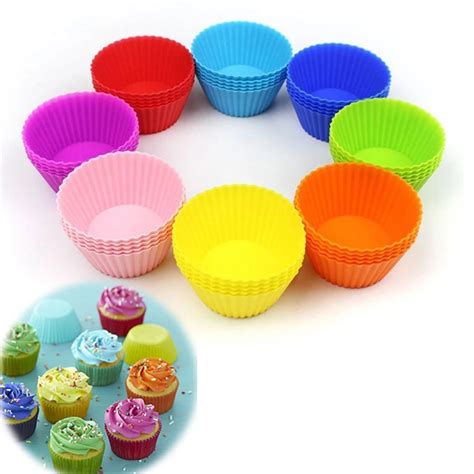 1pcs Silicone Muffin Cupcake Mold Round Shape Silicone Cupcake Cups