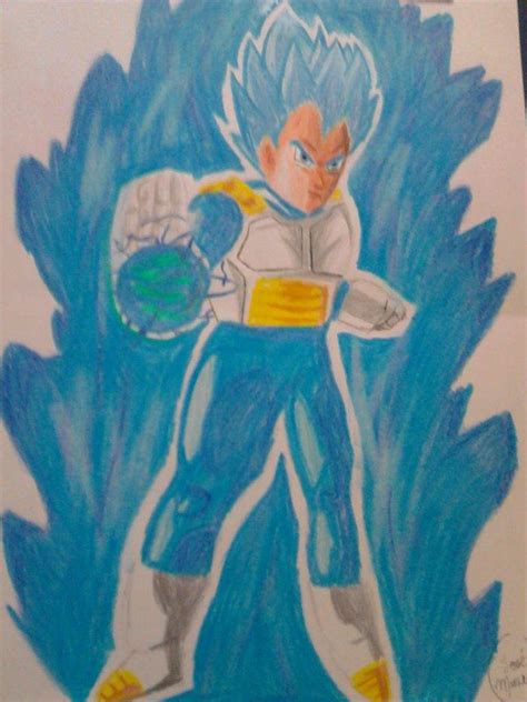 Dibujo De Vegeta Super Saiyayin Blue Full Power DibujArte Amino