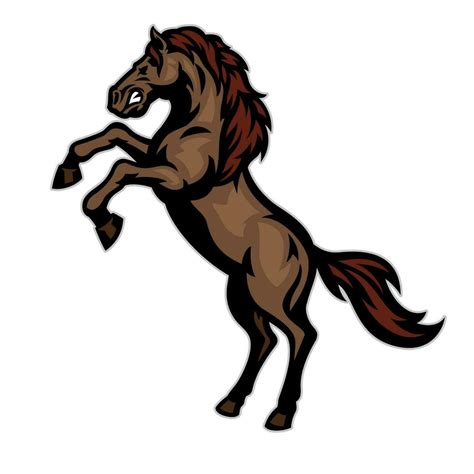 Prancing Horse Pose Mascot Logo 23310176 Vector Art at Vecteezy