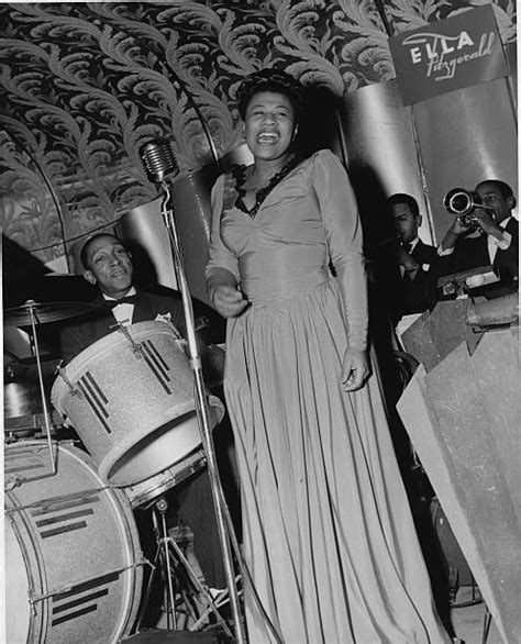 Ella Fitzgerald Ella Fitzgerald Performs On Stage At The Savoy Ballroom