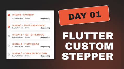 Flutter Custom Stepper Flutter 30 Day UI Challenge Day 01 YouTube