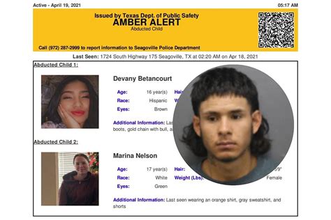 Amber Alert Issued For Girl Believed Abducted From Mesquite