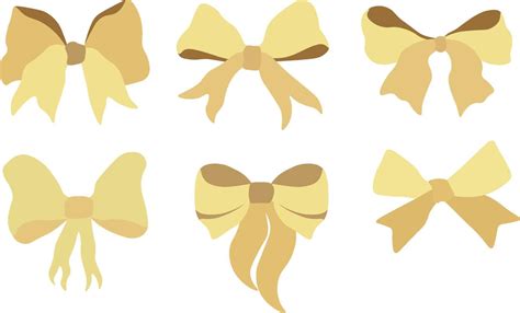 Bows Set Clipart 12489481 Vector Art at Vecteezy