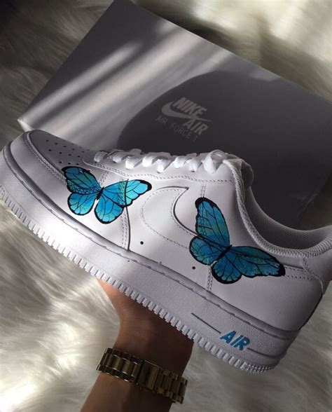 Nike Air Force One Custom Schmetterling Etsy De