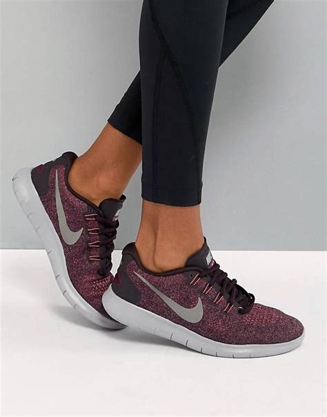 Nike Running Free Run Trainers In Burgundy Nike Nike Running Nike