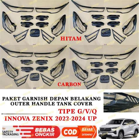 Jual Paket Garnish Lampu Depan Belakang Outer Handle Tank Cover Innova