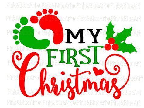 Baby S First Christmas Svg 340 SVG PNG EPS DXF File