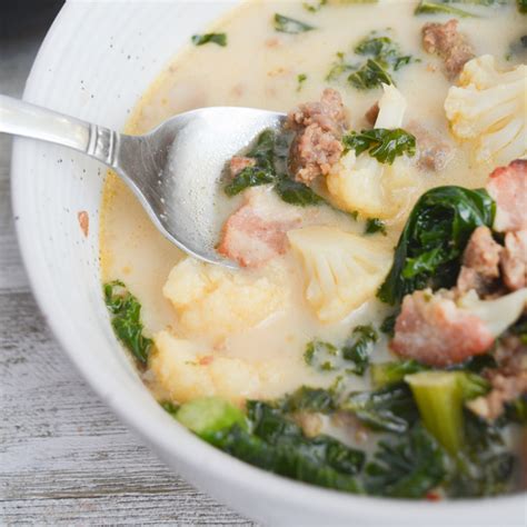 Keto Zuppa Toscana Soup Easy Hey Keto Mama