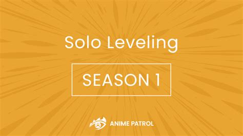 Solo Leveling Anime Release Date [Trailer, Story] - Anime Patrol