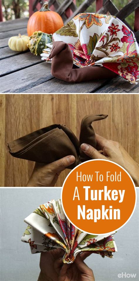 How To Fold A Napkin To Look Like A Turkey Perfect For Thanksgiving Thanksgiving Napkins