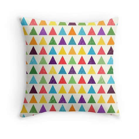 Colorful Geometric Pattern Throw Pillow by Amir Faysal | Geometric ...