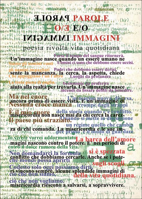 Parole E O Immagini Poesia Rivolta Vita Quotidiana L Arengario