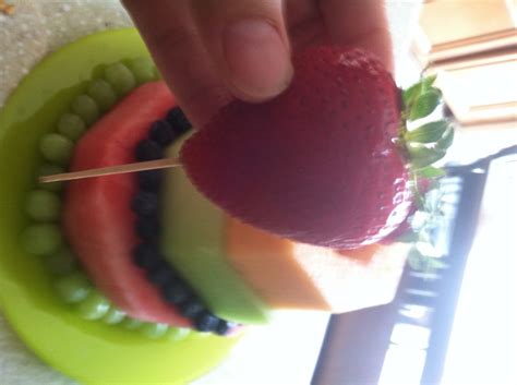 A Healthier Cake - Birthday Fruit "Cake"