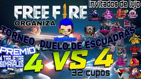 TORNEO DUELO DE ESCUADRAS TIO SHEPO FREE FIRE HACKERNOMASFREEFIRE