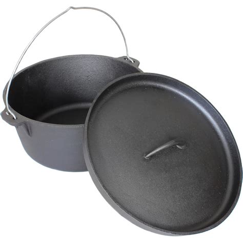 Cajun Classic 16 Quart Seasoned Cast Iron Camp Pot Gl10480s Bbqguys