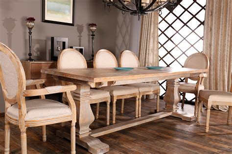 Classic Rustic Style Rectangular Dining Room Kitchen Table