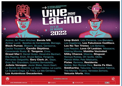 Revelan cartelera del Vive Latino 2022 LA OPINIÓN DE SANTIAGO