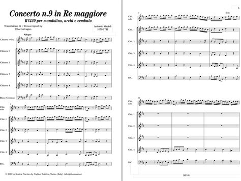 Concerto N 9 In Re Maggiore Voglino Editrice