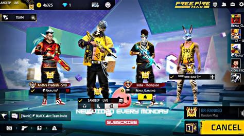 Live Garena Free Fire New Cs Rank Push In Grandmaster Lobby